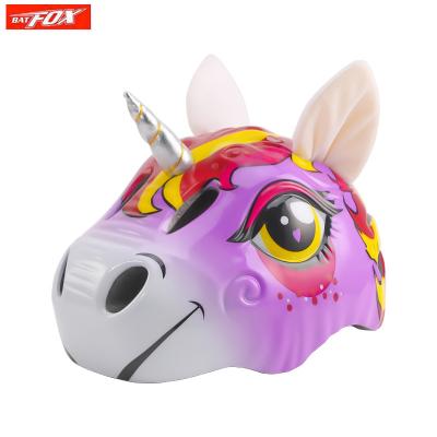 China Polyester Children Integrated Helmet Breathable Comfortable Cycling Cute Animal Helmet for sale