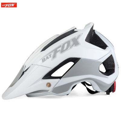 China PC Dirt Bike Helmet With Detachable Sun Visor BATFOX Signature Adult MTB Bike Cycling Helmet for sale