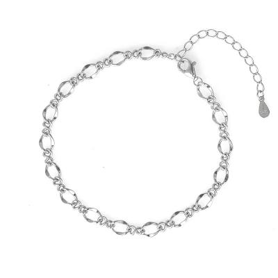 China Chenqi Sterling Silver 925 Fancy Chain Bracelet Girl's CLASSIC Custom Geometric Luxury Elegant Party Female Gift For Women for sale