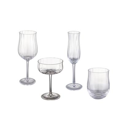 China Drinking Glass Viable Clear Goblet Cup Mug Glass Wine Glasses for sale