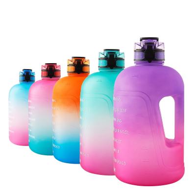 China 3.78L New Design Viable Custom Logo PETG For Christmas Vintage Gallon Sports Gym Easy Portable Plastic Water Bottle One for sale