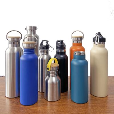 China Viable Custom Design Double Wall Outdoor Wide Mouth Stainless Steel Vacuum Flask Gym Sports Water Bottle for sale