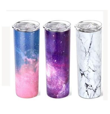 China Glitter Sublimation 16oz 20oz 32oz Double Wall Stainless Steel Sustainable Custom Lean Tumbler for sale