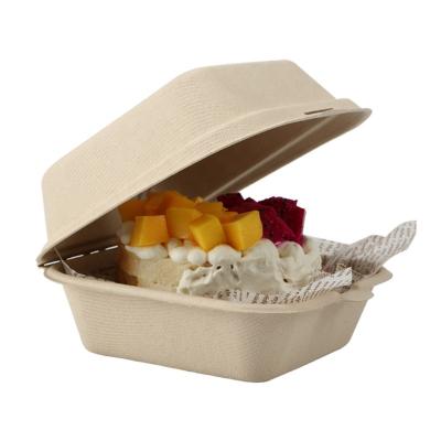 China Factory Wholesale Disposable Brown Wheat Korean Food Bowl Degradable Cake for sale