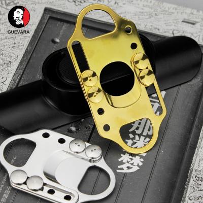 China 2021 Popular Durable Mechanical Cigar Scissors Super Sharp Hand Brass Cigar Cutter for sale