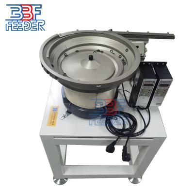 China Electromagnetic Vibratory Double Bowl Feeder For Bolt Washer Silicone Gasket for sale