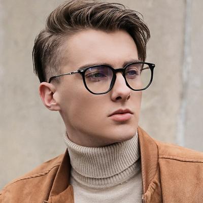 China New TR Casual Metal Optical Frame Anti Blue Light Glasses Retro Blue Light Blocking Glasses For Men And Women for sale