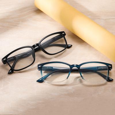 China Wholesale Classic Design Anti Reading Glass High Quality Progressive Blue Light With Degree Glasses for sale