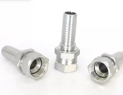 China Stainless Jic Thread Fitting One Piece Crimping for Hydraulic Hose Female Connection for sale