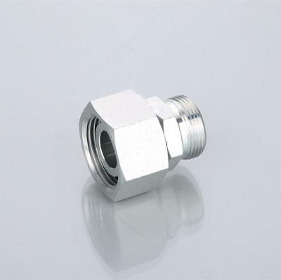 China 2D-W 2D-W/RN Galvanized Sheet Hydraulic Tube Fitting Reducer Tube Adaptor with Swivel Nut for sale