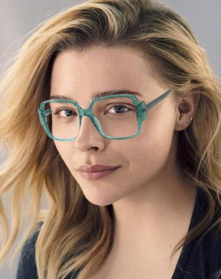 China Anti Ray Optical Glasses blue 2021 fashion square eyeglasses design frame TR90 trend women glasses blue material frames anti for sale