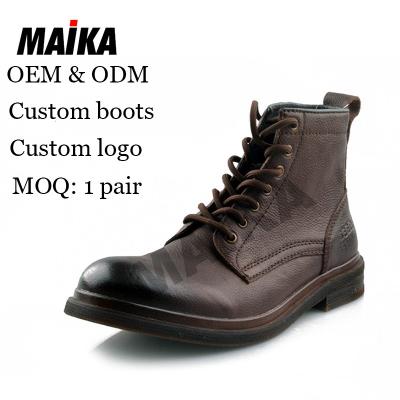 China Usb Custom Made Upper Leather Boot Custom Made Military Boots Mountaineering Shoes for sale