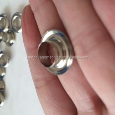 China Punch eyelet on advertising equipment 10mm single ring eyelets for punch hole on advertising cloth 0086-18737189043 for sale