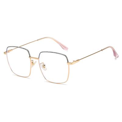 China For 2020 Fashion Style Luxury Metal Glasses Anti Blocking Computer Glasses Light Blue Light Eyestrain for sale