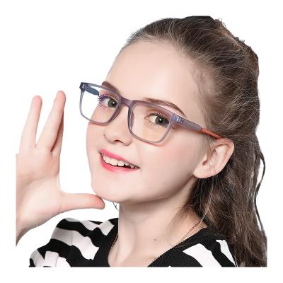 China For Kids Eyeglasses TR90 Blue Ray Optical Frame Blue Light Anti Blocking Kid Computer Glasses for sale