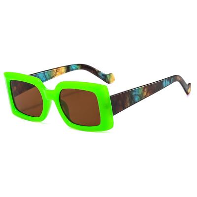 China Fashion sunglasses shape small fluorescent color punk popular frame custom logo fashion sunglasses 2020 for sale