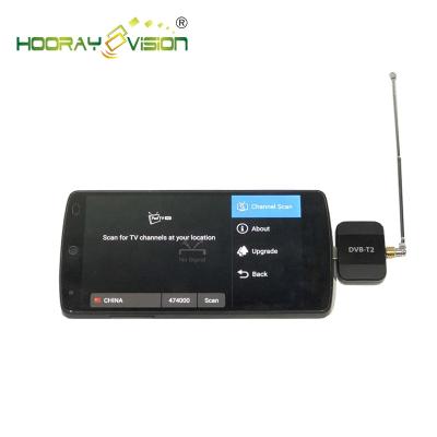 China DVB-T2 Dongle Receiver HD Digital TV Tuner For Android Phone And Pad To Watch FTA TV HAT-1000 for sale