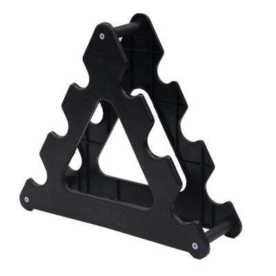 China Home Office Combination Fitness Dumbbell Joint Sheet Triangle Plastic Dumbbell Rack Fixed Rack for sale