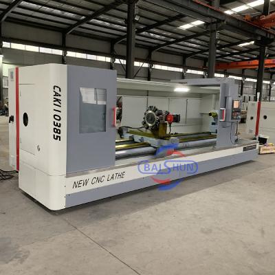 China Máquina de torno horizontal de CNC de trabalho pesado Tornos de torneamento de metal de banco à venda