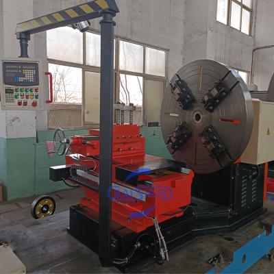 China Torno CNC horizontal de gran oscilación profesional para girar frente a una brida de 3000 mm en venta