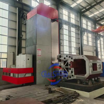 China Perforación de agujeros profundos tabla giratoria CNC tipo de suelo horizontal molinos de taladrado con sistema Siemens en venta