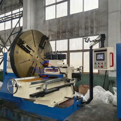 China Professional High Precision Large Floor Type Flange Face Lathe For Machining And Turning for sale