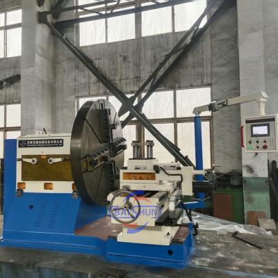 China Horizontal Large Size Lathe Machine Tool For Turning Flange for sale