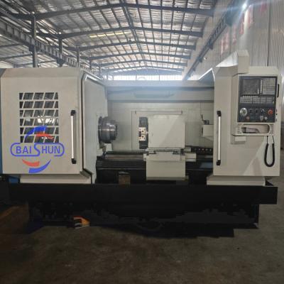 China Big Spindle Bore Horizontal Type CNC Metal Pipe Threading Cutting Lathe Machine for sale