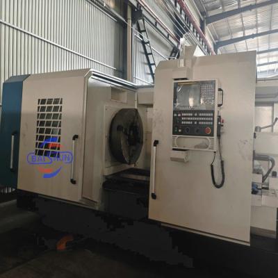 China Oil Field Lathe CNC Pipe Threading Lathe Machine Large Spindle Diameter for sale