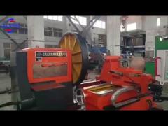 flange lathe machine video