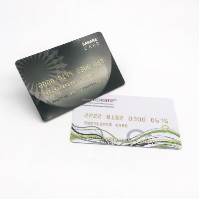 China Supermarket PVC Membership Card With Barcode And Embossing Number for sale