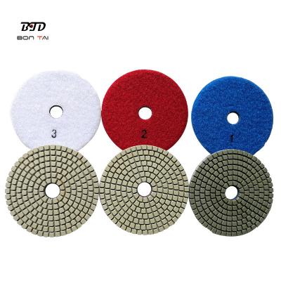 China Marble 3 Step Polishing Pads Granite Stone Tools Resin Bond Diamond Polishing Tool for sale