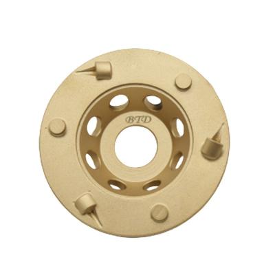 China 100mm pcd diamond cup deburring grinding wheel for epoxy, paint, coating removal for sale