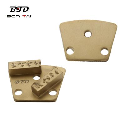 China High efficiency and long lifespan trapezium split grinding shoes PCD PCD grinding plate PCD grinding tools for removing epoxy for sale