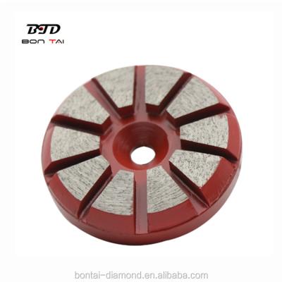 China For Terrazzo Floor BTD 3 Inch 80mm Diamond Tools Concrete and Metal Bond Diamond Grinding Concrete Grinding Pad for sale