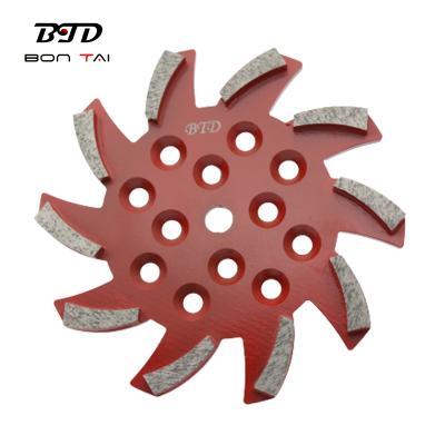 China For Granite 250mm Diamond Grinding Grinding Plate For Granite, Marble And Concrete for sale