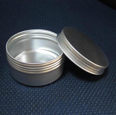 China Aluminum Round Cosmetic Packaging/Cream Jar /Aluminum Jars With Screw Cap-60G & 60ML  for sale