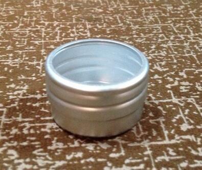 China Aluminum Round Cosmetic Packaging/Cream Jars With Press Cap in Trapdoor-8G & 8ML  for sale