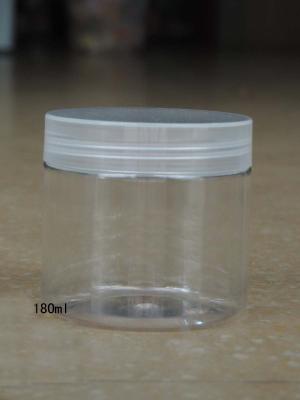 China 180G & 180ML PET Round Cosmetic Packaging/Cream Jar /Aluminum Jars With Screw Cap for sale