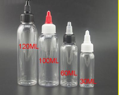 China New designed twist off caps pen shape unicorn bottle 30ml 60ml 100ml 120ml pet bottles pla for sale