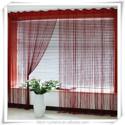 Cina cheap string curtain red plain color string line curtain Kitchen, Bathroom, Bedroom, Dining Room, Dorm Room, Living Room in vendita