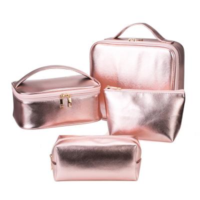 China Wholesale Custom New Fashion Factory Design Fashion Large Capacity PU Makeup Bag Women's PU Cosmetic Bag for sale