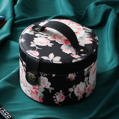 China Durable Female Cosmetic Makeup Box Large Storage Capacity Travel Jewelry Women Cosmetic Bag Box for sale