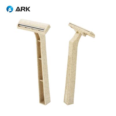 China New Twin Blade Material Biodegradable Razor for sale