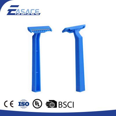 China Triple Blade Plastic Handle Hospital Disposable Razor for sale