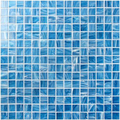 China Modern Hot Perfect Cast Iron Pool Use Stock Price 20x20mm Glass Mosaic Tile for sale