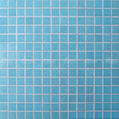 China Hot Modern Foshan Factory Price Cast Iron Mozaik 1x1 Mosaic Tile Waterline Blue Tile Swimming Pools for sale