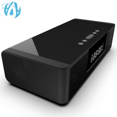 China Multifunctional Mini High Quality QI Wireless Charger LED Alarm Clock Bluetooth Speaker for sale