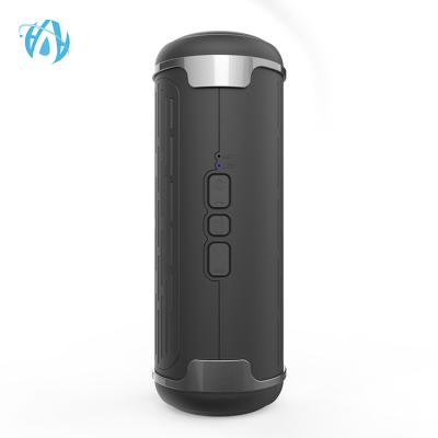 China Phone Function Subwoofer Bass Wireless Mini Column Box Speaker FM TF Bluetooth Speaker With Led Flashlight for sale