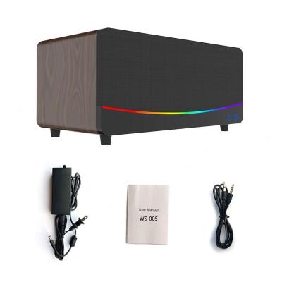 China Mini System China Manufacturer Best Retro Active Bookshelf Led BT Lamp Speaker Home Theater System for sale